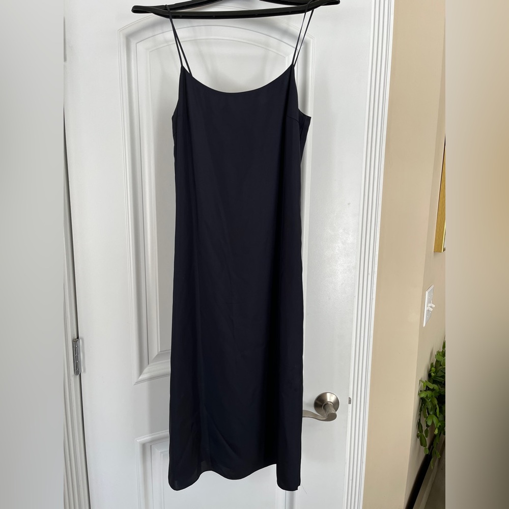 Theory navy slip dress, lined. Size P.